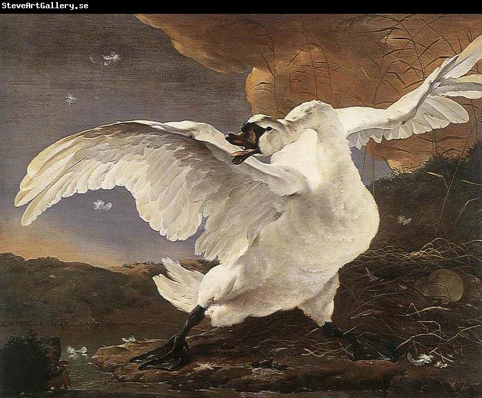 ASSELYN, Jan The Threatened Swan before 1652